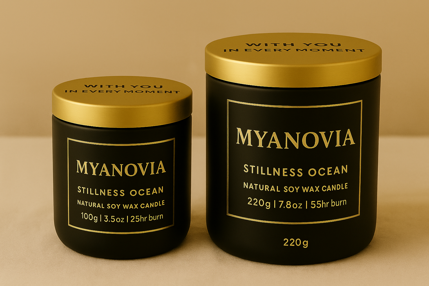 Stillness – Ocean (100g / 220g) | Scented Soy Candle by Myanovia