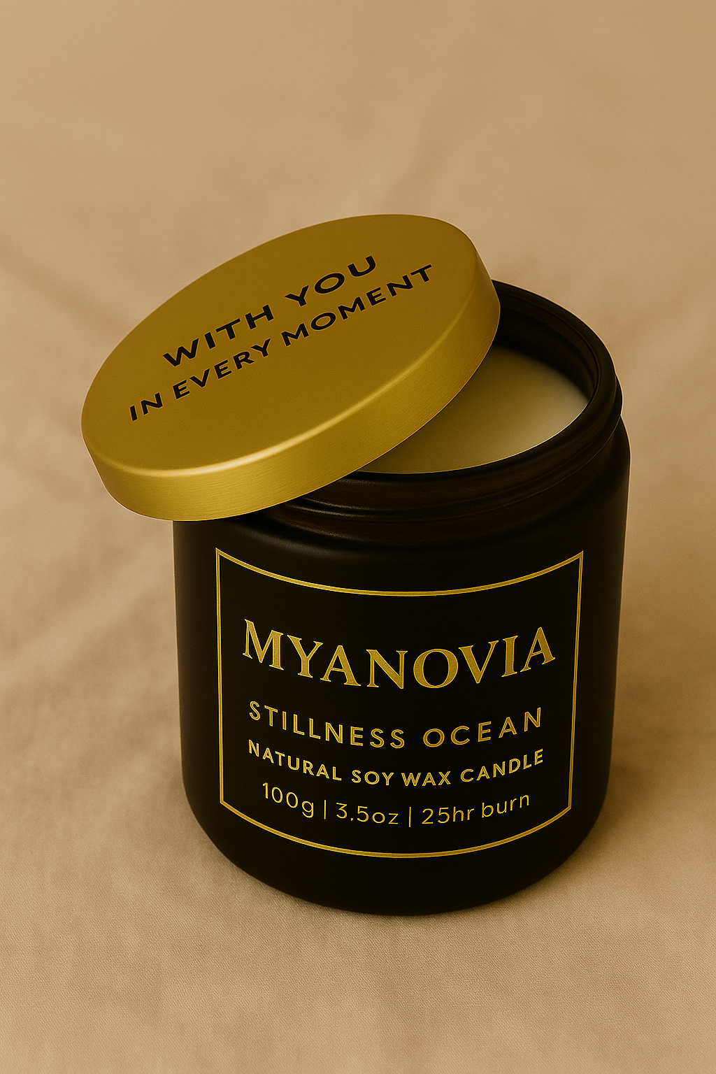 Stillness – Ocean (100g / 220g) | Scented Soy Candle by Myanovia