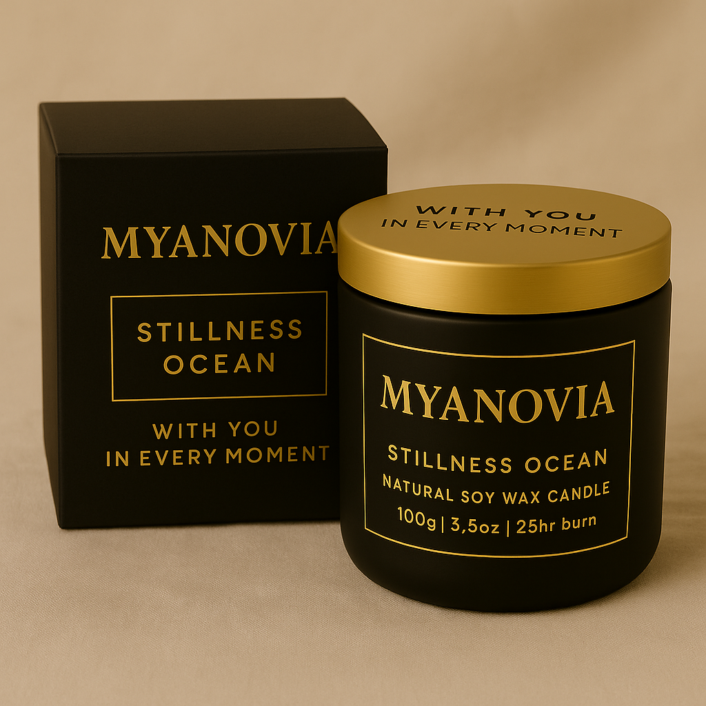 Stillness – Ocean (100g / 220g) | Scented Soy Candle by Myanovia